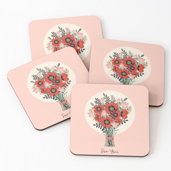 Item preview, The beautiful fantasy flower bouquet with red and pink flowers For You! designed and sold by marina63.
