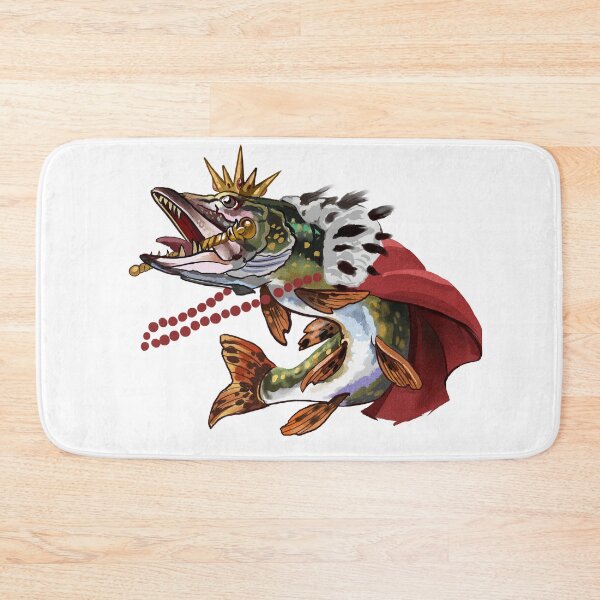 Artikelvorschau, König. Angeln. Pike. Fisch entworfen und verkauft von ManyaArtShop.