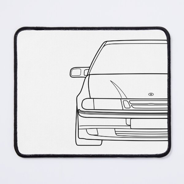 Item preview, Saab 9000 black lines designed and sold by EdimDesign.