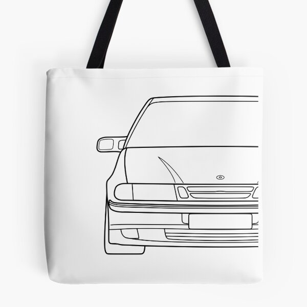 Artikelvorschau, Saab 9000 schwarze Linien entworfen und verkauft von EdimDesign.
