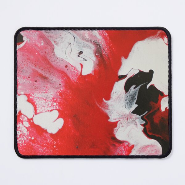 Item preview, Fluid art - Red, white, black designed and sold by themuseinspired.