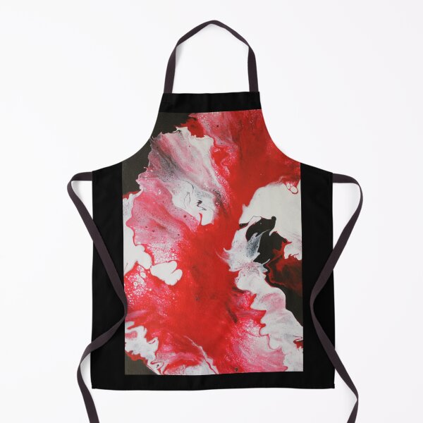 Item preview, Fluid art - Red, white, black designed and sold by themuseinspired.