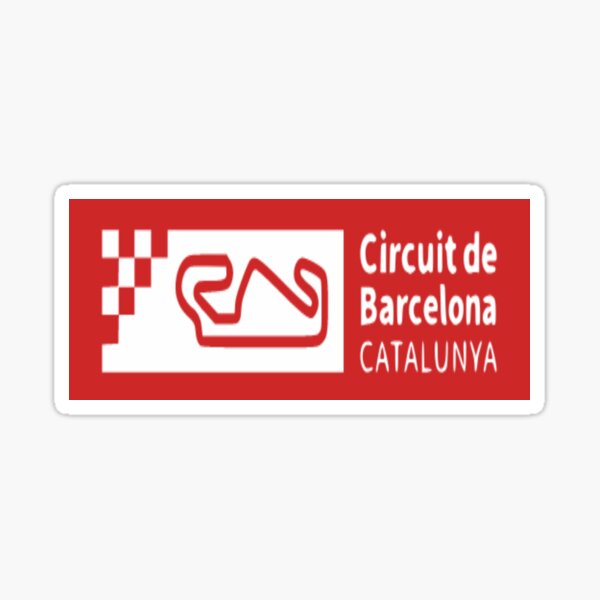 Circuit De Barcelona Catalunya Sticker By Arcticwolfmerch Redbubble