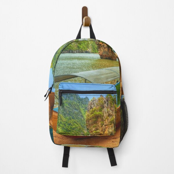 Item preview, Fishing boat cove among tall standing jungle cliffs  designed and sold by dylan150488.