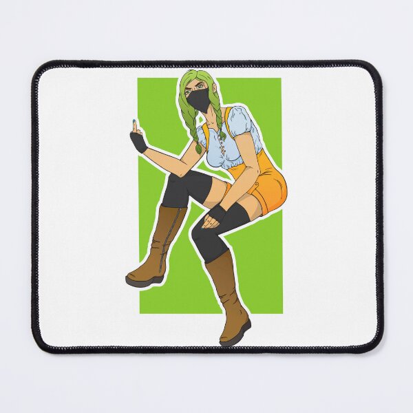 Item preview, Girl on a green background designed and sold by MadArtist123.