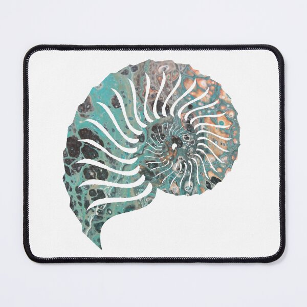 Item preview, Colorful nautilus shell designed and sold by themuseinspired.