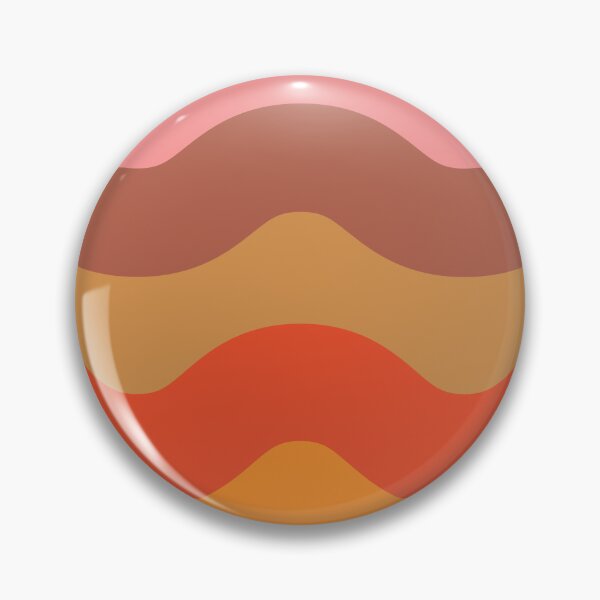 Item preview, Groovy retro Funky 70s waves in pink, brown , red and orange  designed and sold by Yasminepatterns .