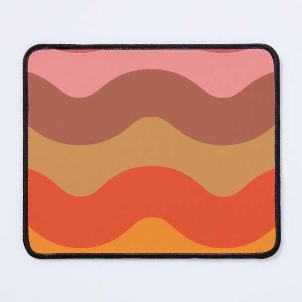 Item preview, Groovy retro Funky 70s waves in pink, brown , red and orange designed and sold by Yasminepatterns .