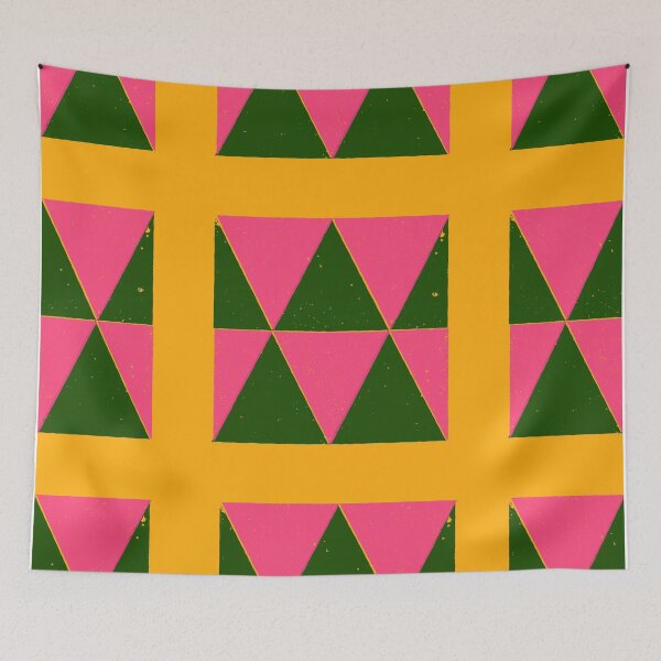 Item preview, Geometric African Triangle Pattern designed and sold by BronikowskiART.