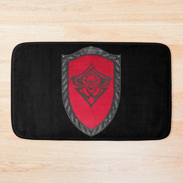 Item preview, Spider Sigil Black (Shield desaturated Celtic Rope with Red Core) designed and sold by Swabcraft.