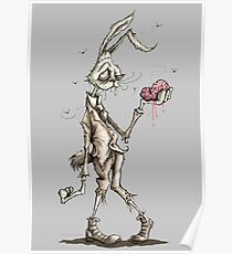 Bugs Zombunny (Sepia) Poster