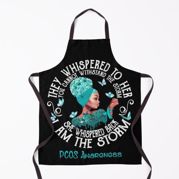 Item preview, Black Girl Fighter Strong I Am The Storm PCOS Awareness designed and sold by Mnrshirley.