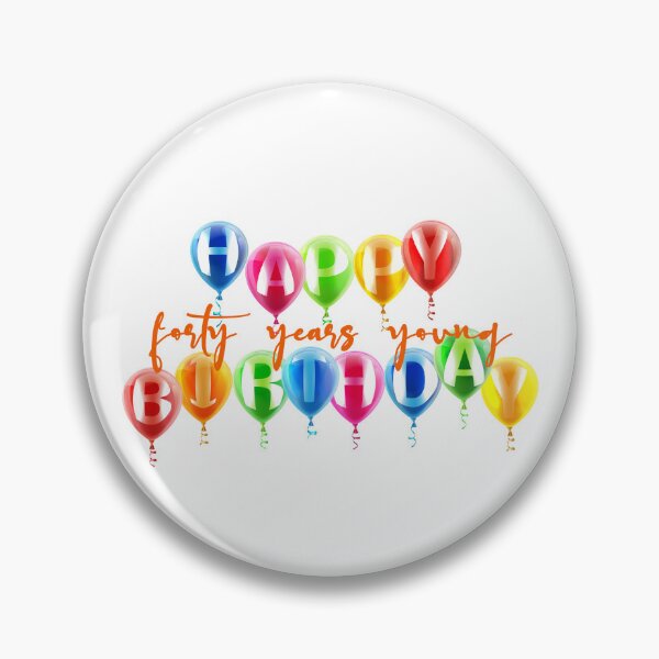 Item preview, Forty Years Young designed and sold by PawsitiveMum.
