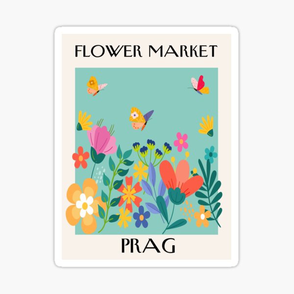Item preview, Flower Market Prag designed and sold by lucentartshop1.