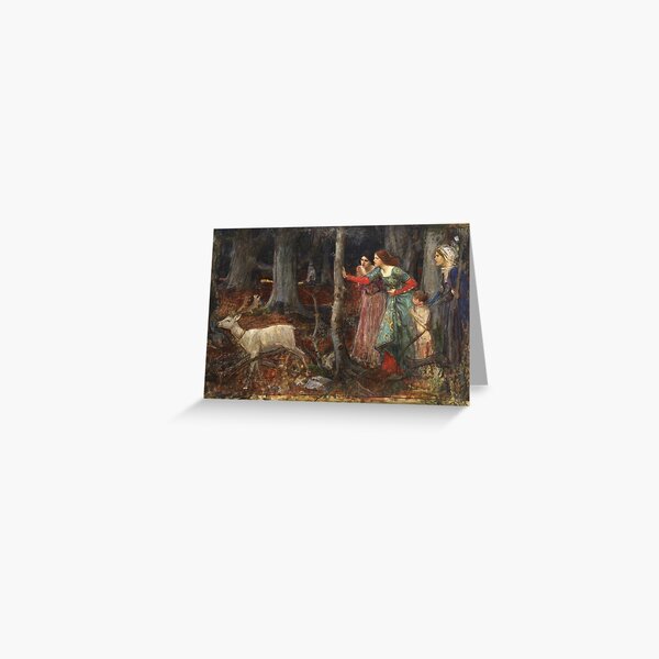 John William Waterhouse - The Mystic Wood Greeting Card