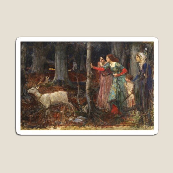 Aperçu de l'œuvre John William Waterhouse - Le bois mystique créée et vendue par artcenter.