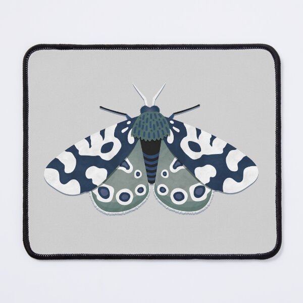 Item preview, Mod Moths in Navy and Gray designed and sold by Daisy Beatrice.