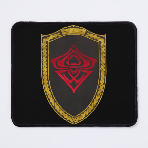 Item preview, Spider Sigil Red (Shield Gold Celtic Rope Gold rims Black Core) designed and sold by Swabcraft.