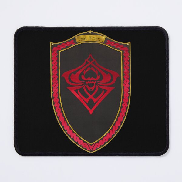 Item preview, Spider Sigil Red (Shield Red Celtic Rope Gold rims Black Core) designed and sold by Swabcraft.