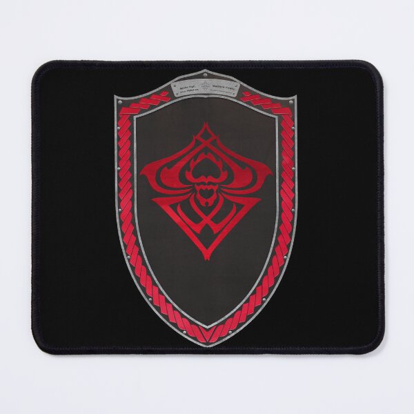 Item preview, Spider Sigil Red (Shield Red Celtic Rope moonsilver rims Black Core) designed and sold by Swabcraft.