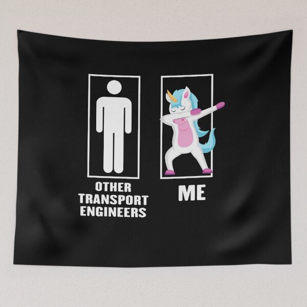 Item preview, Funny Unicorn Dabbing Other Transport engineer Me, Transport engineer Dad Husband Birthday Christmas Gift designed and sold by xlnv.