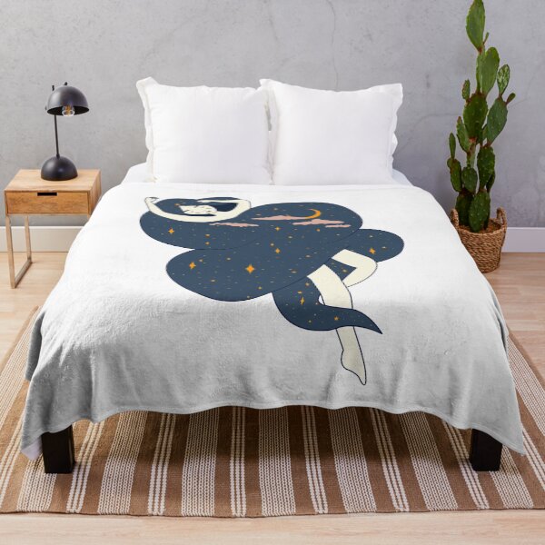 Item preview, Sleeping goddess in the sky around the moon and stars designed and sold by Svlgsm.