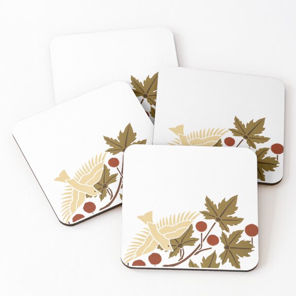 Item preview, Maurice Pillard -  Dove, Plane tree leaves and fruits Stencil designed and sold by vintagedesignm.