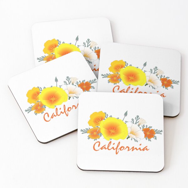 Item preview, California Poppy Bouquet, with California text designed and sold by SusanEileenEvans.