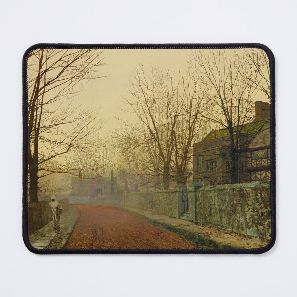 Item preview, A November Morning | John Atkinson Grimshaw | 1883 Victorian Print designed and sold by CJET.