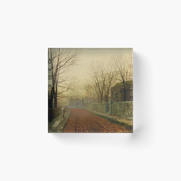 Item preview, A November Morning | John Atkinson Grimshaw | 1883 Victorian Print designed and sold by CJET.