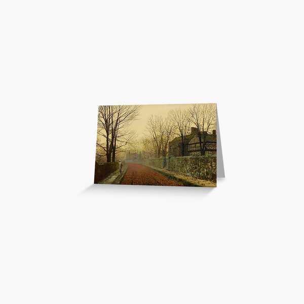 Item preview, A November Morning | John Atkinson Grimshaw | 1883 Victorian Print designed and sold by CJET.
