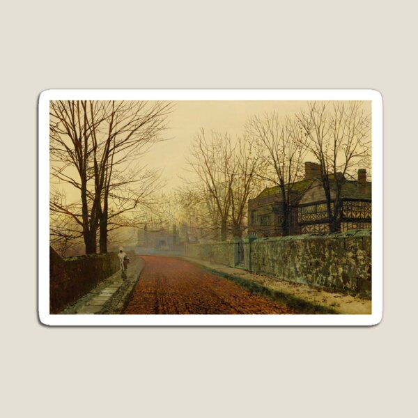 Item preview, A November Morning | John Atkinson Grimshaw | 1883 Victorian Print designed and sold by CJET.