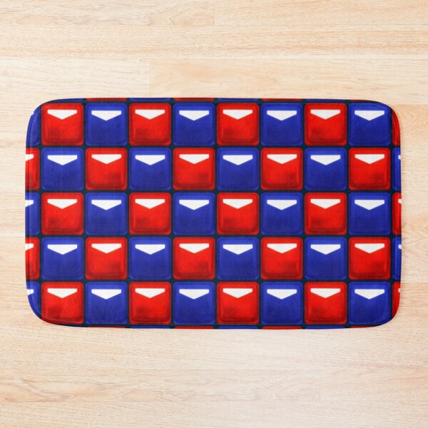 Item preview, Beat Saber Block Pattern 2022 - Crimson Red & Cobalt Blue designed and sold by JessySketches.