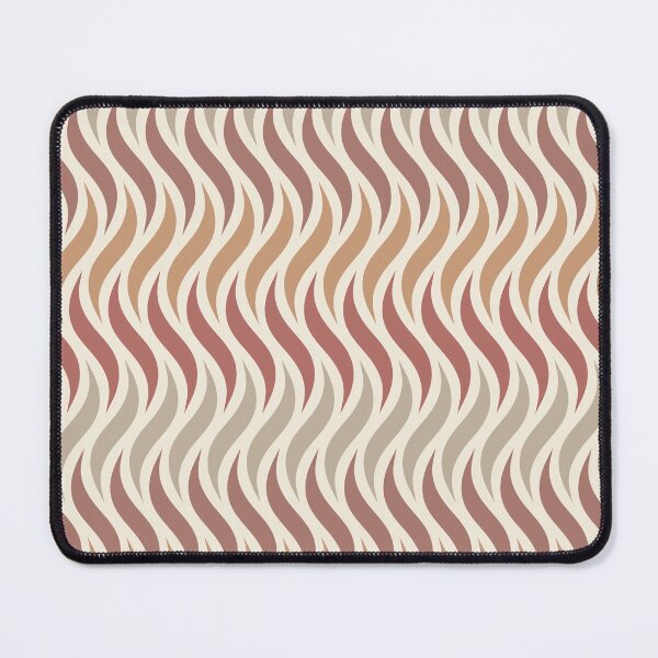 Item preview, 70s Style Waves African Pattern Terracotta designed and sold by Inogitna Designs.