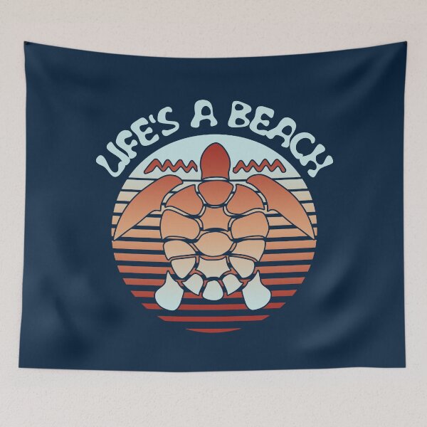 Item preview, Life's A Beach | Vacation Vibes Sea Turtle designed and sold by TMBTM.