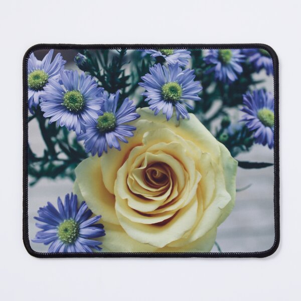 Item preview, Yellow Rose & Michaelmas Daisies designed and sold by RoseyElisabeth.
