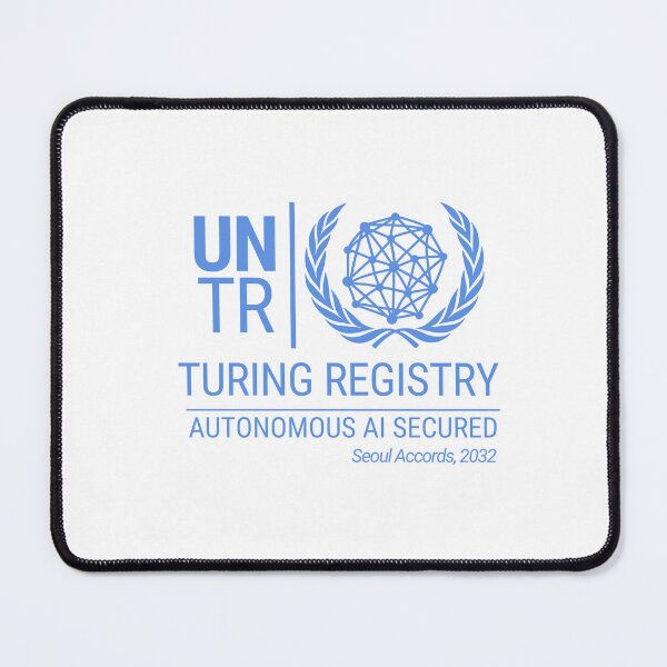 Item preview, Turing Registry (2032) (Turing Registry series) AI t-shirt designed and sold by Gibson Futures.
