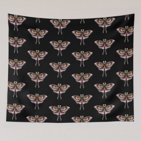 Item preview, Old school Pink lunar moth designed and sold by Arty and Awkward.