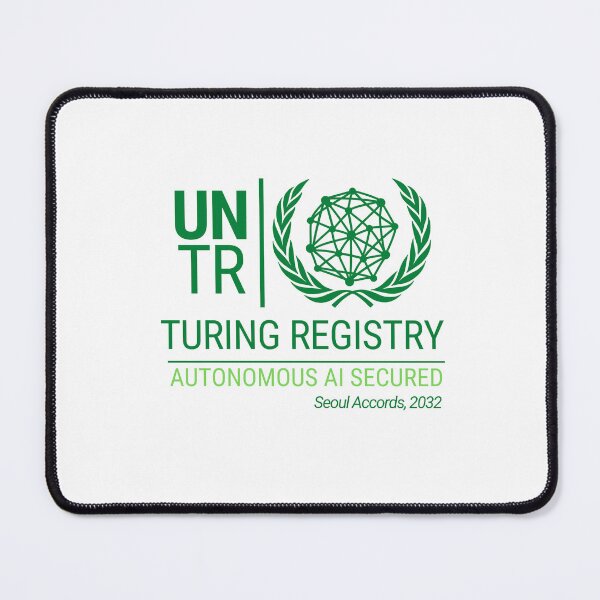 Item preview, Turing Registry (2032) (Turing Registry series) AI t-shirt designed and sold by Gibson Futures.