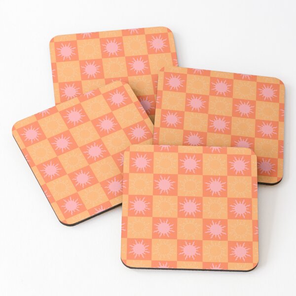 Item preview, Pink Sun Orange Checkerboard designed and sold by CaseyCara.