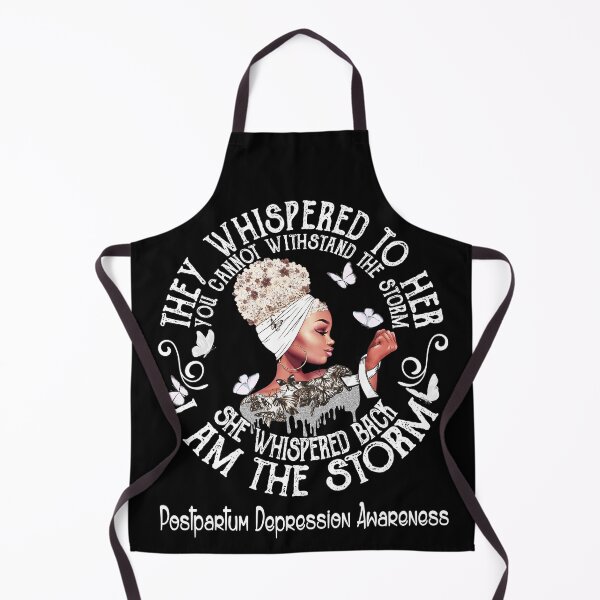 Item preview, Black Girl Fighter Strong I Am The Storm Postpartum Depression Awareness designed and sold by Mnrshirley.