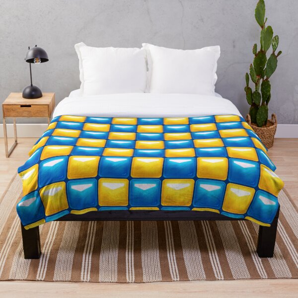 Item preview, Beat Saber Block Pattern 2022 - Azure Blue & Golden Yellow designed and sold by JessySketches.