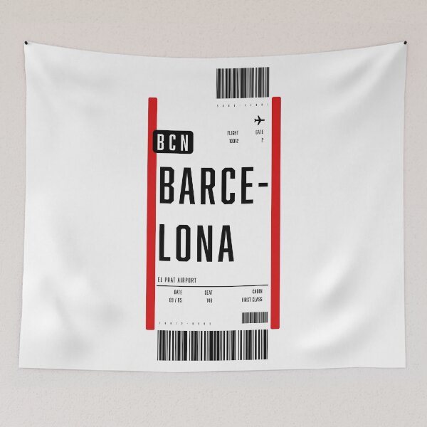 Item preview, Barcelona Boarding Pass designed and sold by ind3finite.