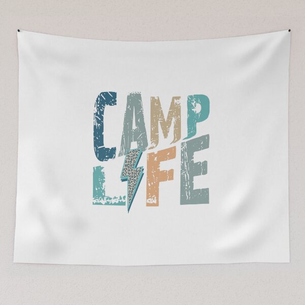 Item preview, Camp Life (Blue) designed and sold by Cátia Lima.