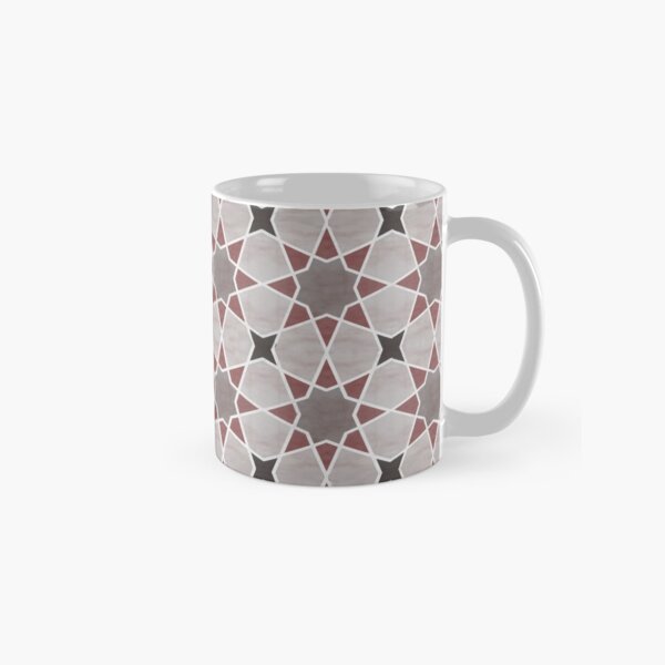 Cordoba tiles - grey and red Taza clásica