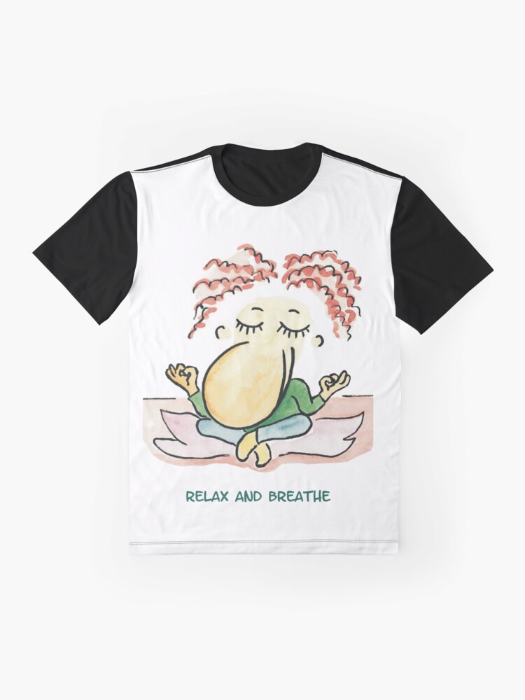 Alternate view of relax and breathe Graphic T-Shirt
