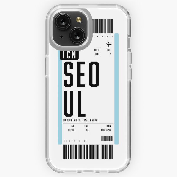 Seoul Boarding Pass iPhone Case