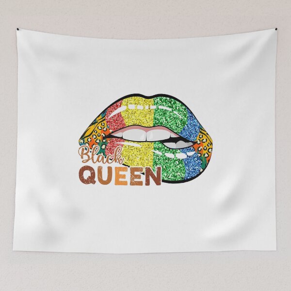 Item preview, Black Pride Juneteenth Black Queen Labios designed and sold by OffBeatHolidays.