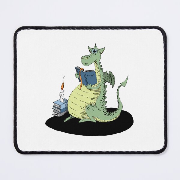 Item preview, Cute Dragon Reading a Book designed and sold by Printables Passions.