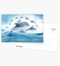 Dolphin Love Postcards